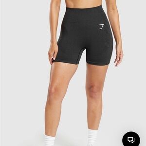 Gymshark Black Athletic Shorts High-Waisted Performance